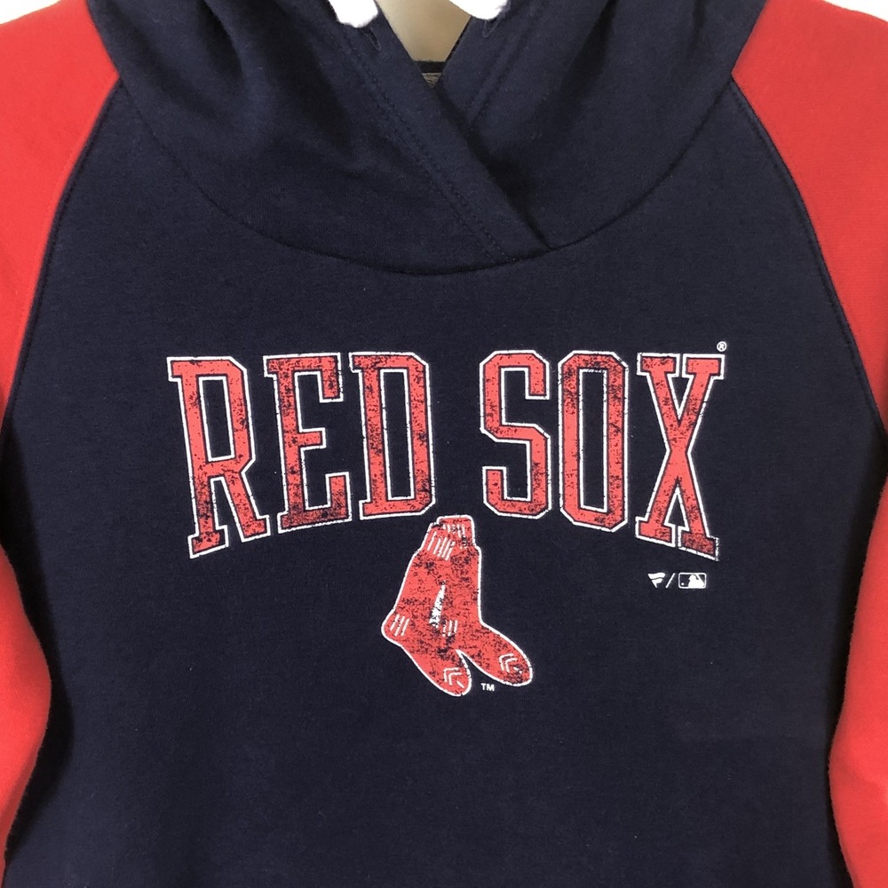 Boston Red Sox Fanatics Hoodie Sweatshirt Womens M Navy Red MLB Baseball - Picture 2 of 15
